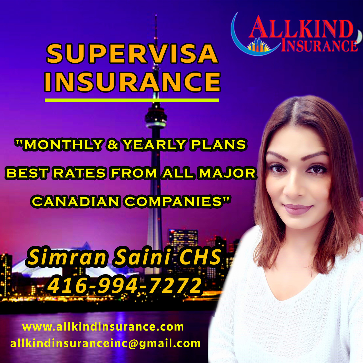 Allkind Insurance super visa insurance Brampton CatchFree